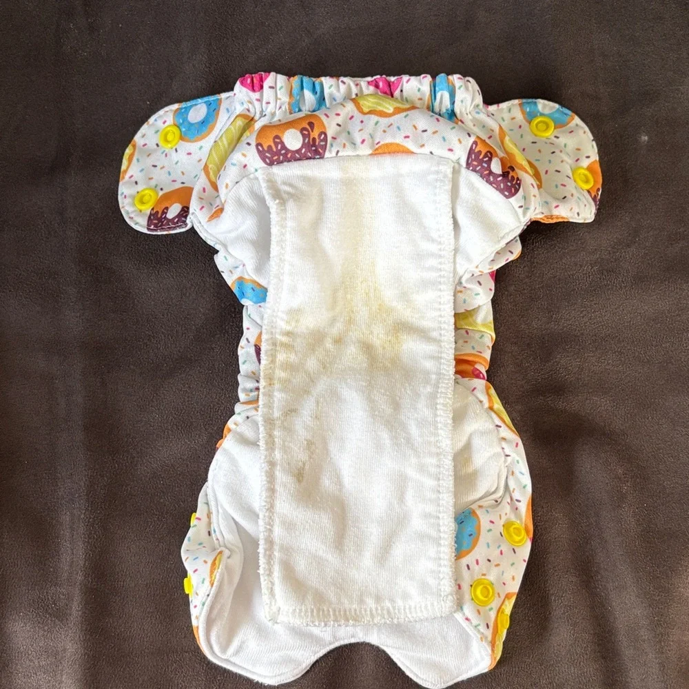 Newborn Donut Print AIO Cloth Diaper